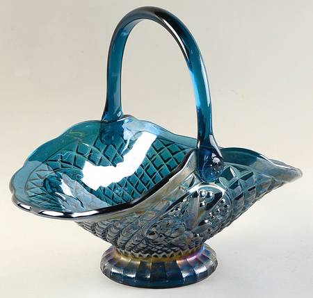 Canturbury Blue Carnival by Indiana Glass