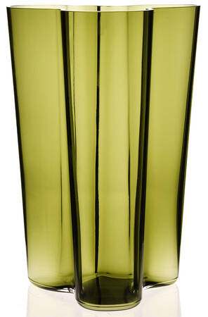 Alvar Aalto Moss Green 10" Flower Vase by Iittala