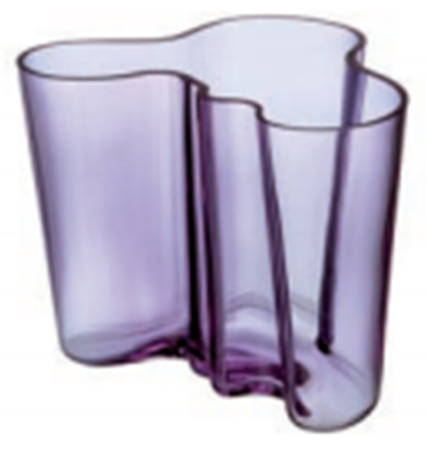 Alvar Aalto Amethyst 6" Flower Vase