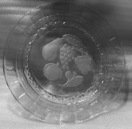 Intaglio Fruit (Geometric Band) by Imperial Glass-Ohio