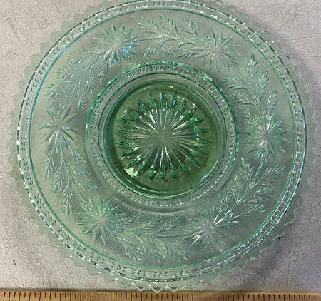 Strawflower Green by Imperial Glass-Ohio