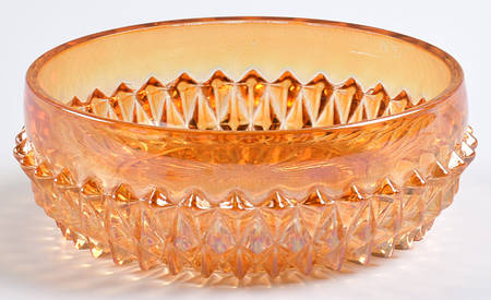 Diamond Point Marigold (Carnival) by Indiana Glass