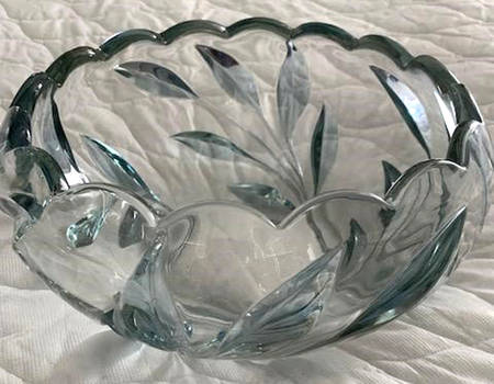 1008-Blue Flash Punch Bowl