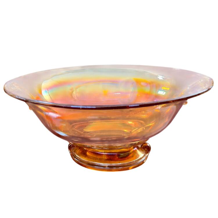 Double Scroll Marigold by Imperial Glass-Ohio