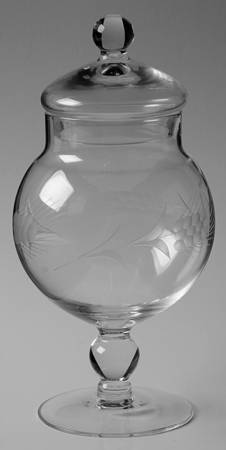 Fine Wheat Candy Dish & Lid