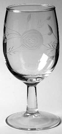 Rose Wine Glass