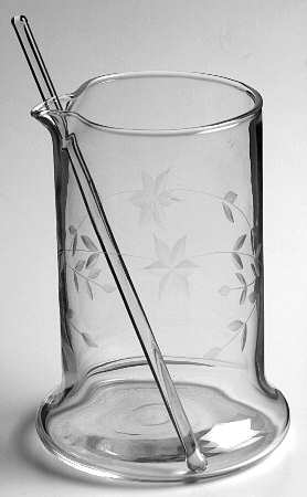 STARFLOWER (STEM #190) Martini Pitcher with Stirrer
