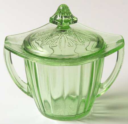 Adam Green Sugar Bowl & Lid