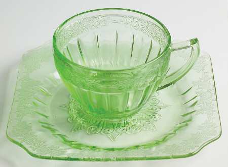 Adam Green Round Cup and Square Saucer