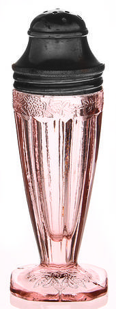 Adam Pink Footed Shaker & Metal Lid