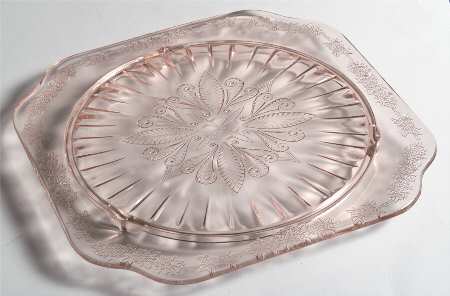 Adam Pink Footed Cake Plate