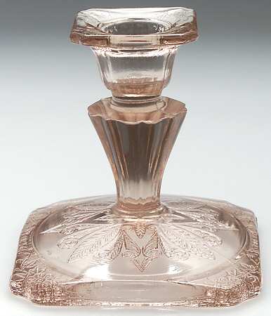 Adam Pink Single Light Candlestick