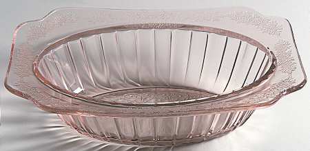 Adam Pink 9" Oval Bowl