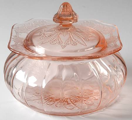 Adam Pink Candy Dish & Lid