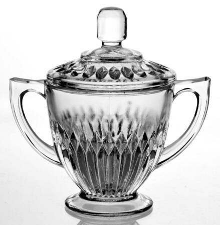 Anniversary Clear Sugar Bowl & Lid