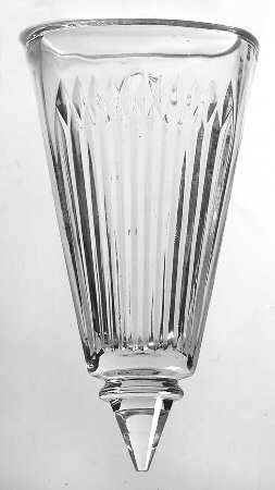 Anniversary Clear Small Wall Pocket Vase