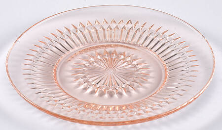 Anniversary Pink Bread & Butter Plate