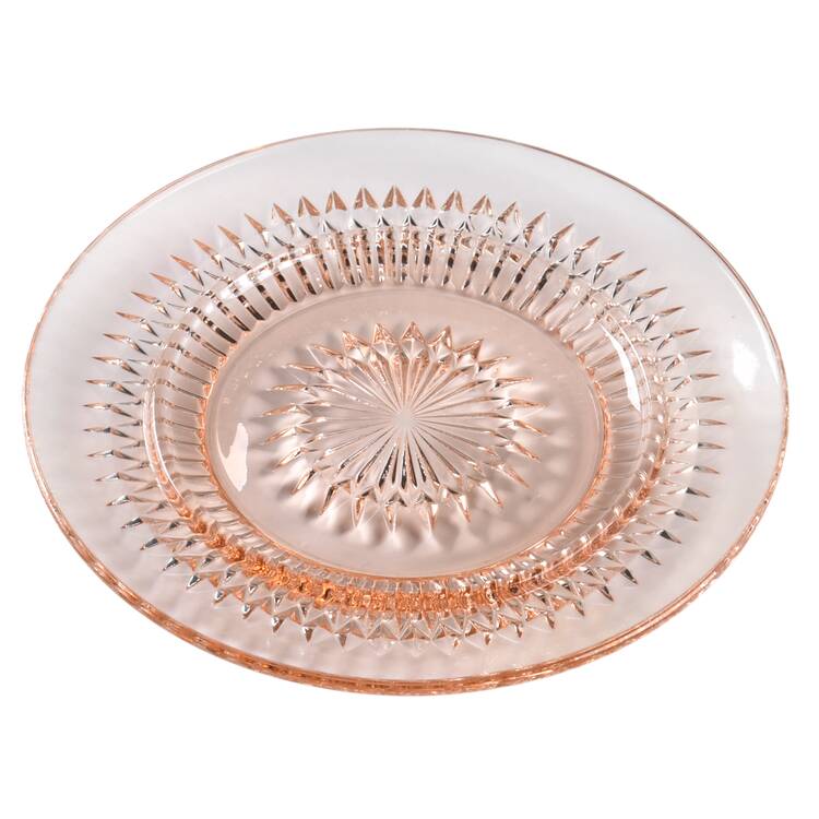 Anniversary Pink Round Butter Dish No Lid