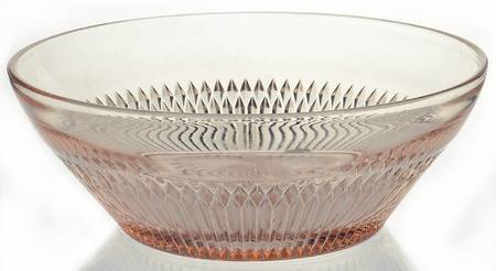 Anniversary Pink 9" Large Fruit Bowl