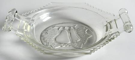 Baltimore Pear Clear Butter Dish Round No Lid