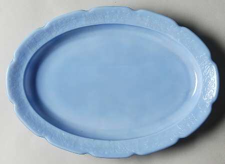 Cherry Blossom Delphite 11" Oval Platter by Jeannette