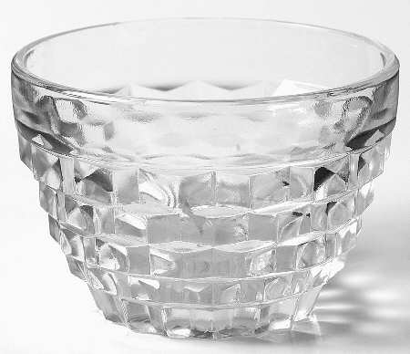 Cube Clear Custard Cup