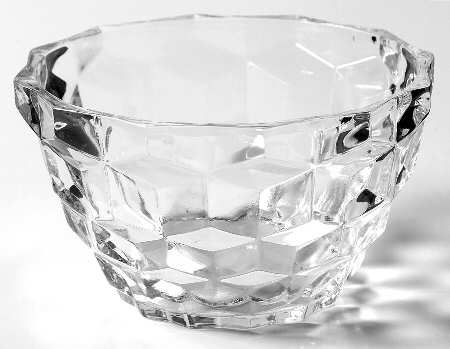 Cube Clear Deep Custard Cup