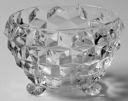 Cube Clear Powder Jar No Lid