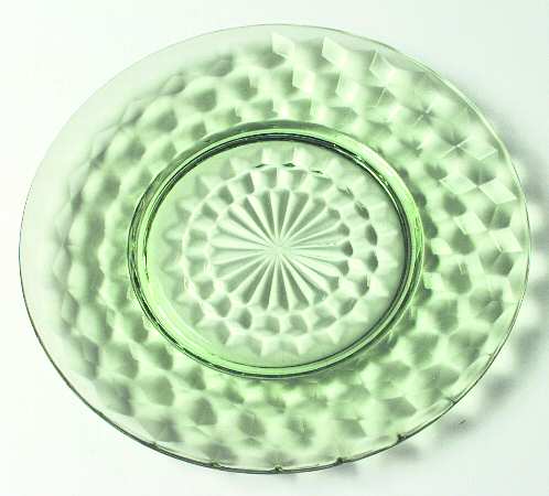 Cube Green Bread & Butter Plate