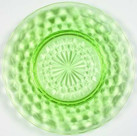 Cube Green Luncheon Plate