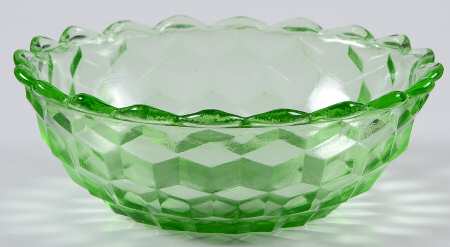 Cube Green 4" Small Fruit/Dessert Bowl
