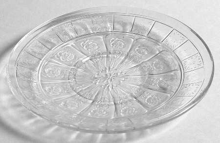 Doric and Pansy Clear Saucer Only