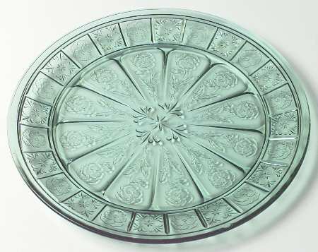Doric and Pansy Teal Green Dinner Plate