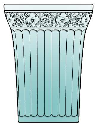 Doric and Pansy Teal Green by Jeannette
