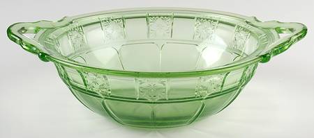 Doric Green 11" Handled Bowl