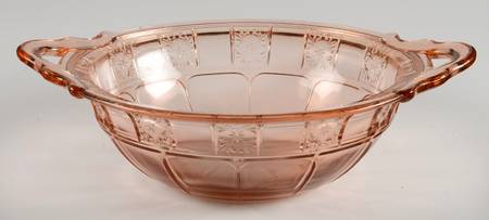 Doric Pink 11" Handled Bowl