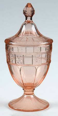 Doric Pink Candy Jar & Lid