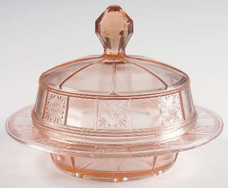 Doric Pink Round Covered Butter