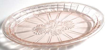Doric Pink 12" Oval Platter
