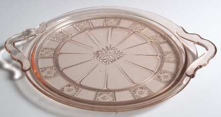 Doric Pink 12" Handled Tray