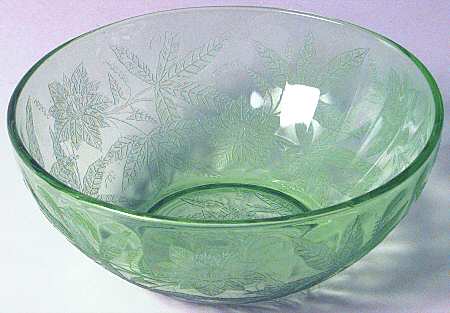 Floral Green 7" Salad Bowl