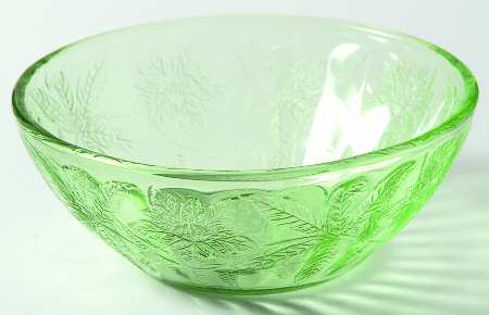 Floral Green 4" Small Fruit/Dessert Bowl