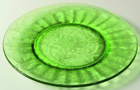 Floral Green 8" Salad Plate