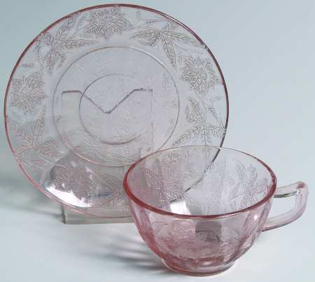 Floral Pink Cup & Saucer Set