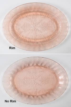 Floral Pink 10" Oval Platter