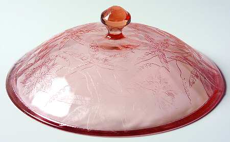 Floral Pink Lid for Round Vegetable Bowl