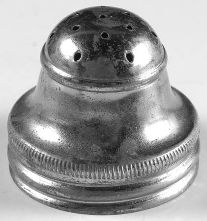 Floral Pink Metal Lid for Footed Shaker