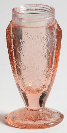 Floral Pink Footed Shaker No Metal Lid