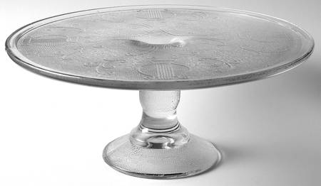 Harp (Gold Trim) 10" Diameter High Cake Stand