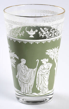 Hellenic Green 12 Oz Flat Tumbler